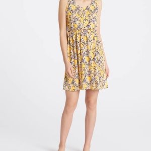 Crisscross back summer knit  mini dress.